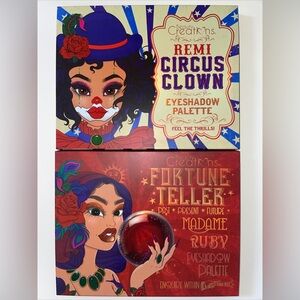 NEW SET - FORTUNE TELLER & CIRCUS CLOWN Beauty Creations Eyeshadow Palettes